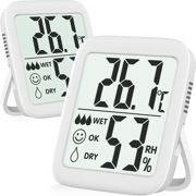 Antonki Hygrometer - Digitales Thermometer Hygrometer (2er Pack)