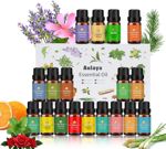 Ätherische Öle Set 18 x 10 ml, Teebaum, Lavendel, Eukalyptus, Weihrauch, Zitronengras, Rosmarin, Orange, Minze, Zitrone, Bergamotte, Ylang-Ylang, Grapefruit, Kamille, Rose, Vanille, Patchouli Salbei