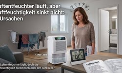 Featured image of post Luftentfeuchter läuft, aber Luftfeuchtigkeit sinkt nicht: 9 Ursachen