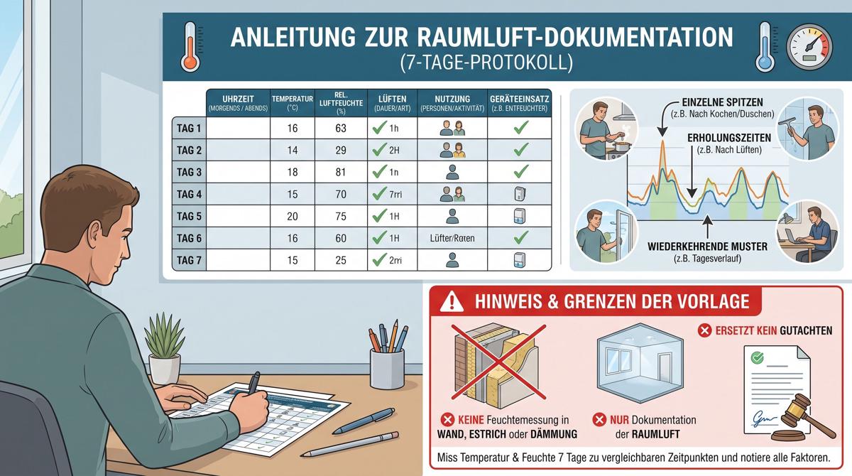 Featured image of post Luftfeuchtigkeits-Messprotokoll: PDF & CSV kostenlos herunterladen