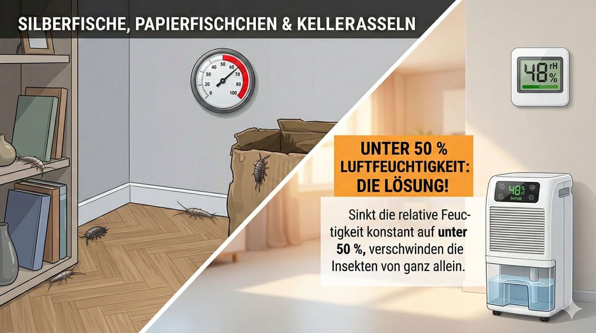 Featured image of post Luftentfeuchter gegen Silberfische & Kellerasseln: Ursache dauerhaft bekämpfen